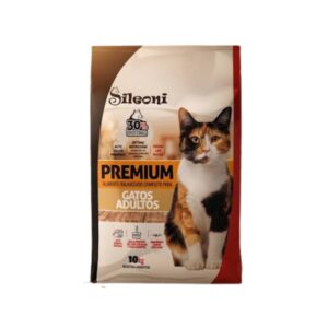 Alimento gatos adultos Sileoni 10 kg.